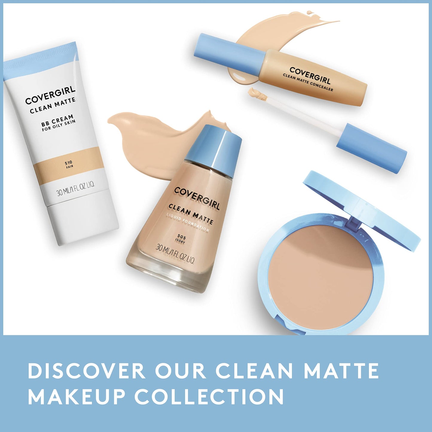 CoverGirl Clean Oil Control Liquid Makeup, Classic Tan (W) 560, 1.0 Ounce Bottle