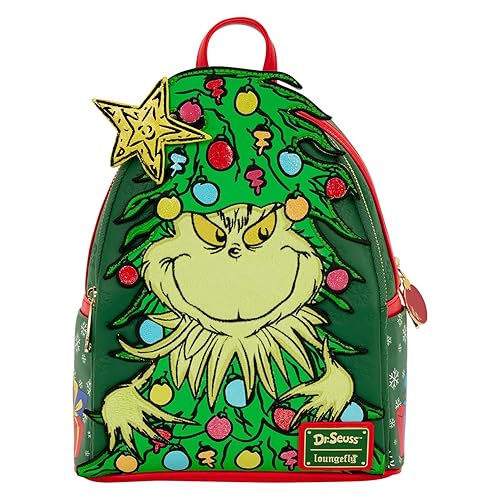 Loungefly Dr. Seuss Grinch Holiday Mini Backpack