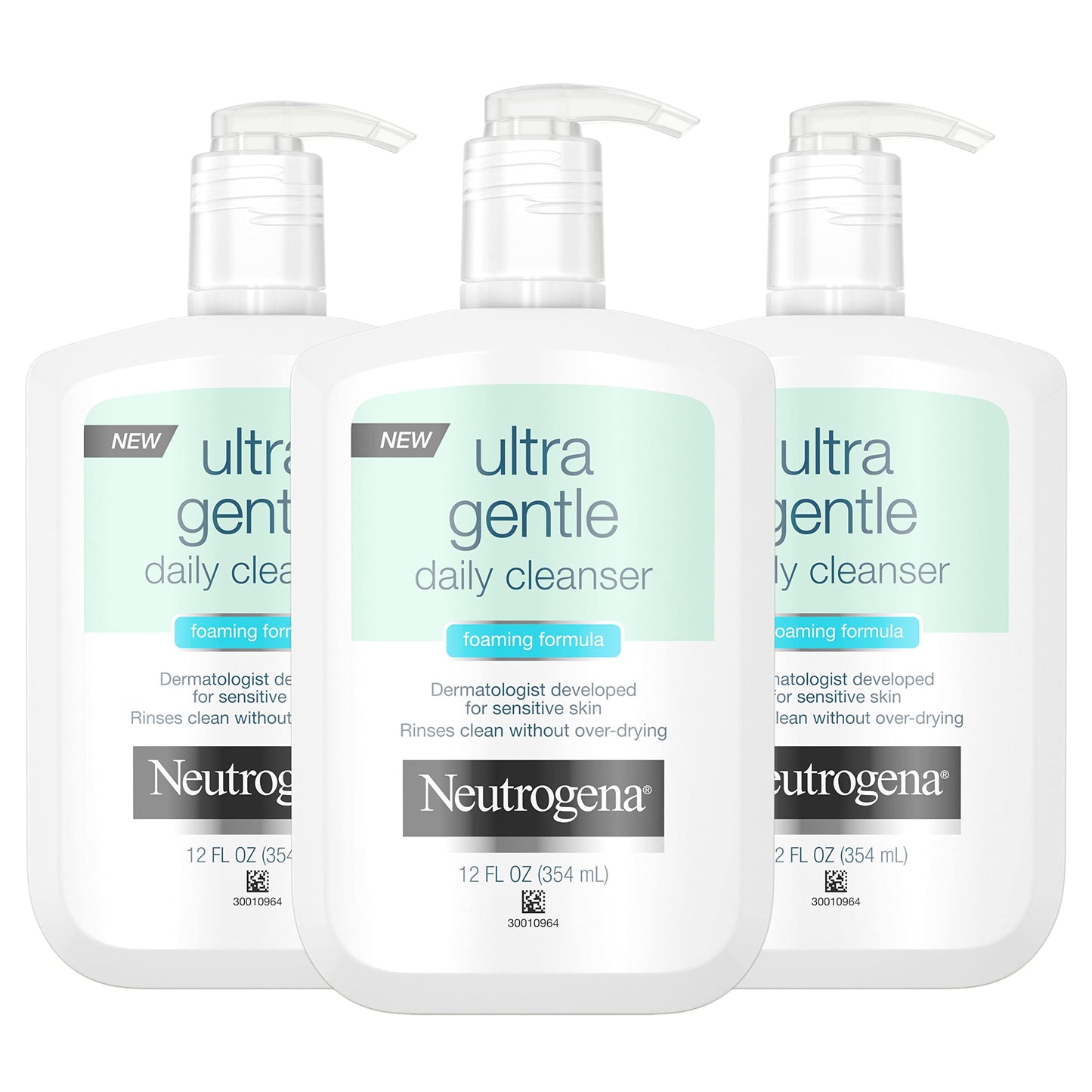 Neutrogena Ultra Gentle Foaming Facial Cleanser, Hydrating Face Wash for Sensitive Skin, Gently Cleanses Face Without Over Drying, Oil-Free