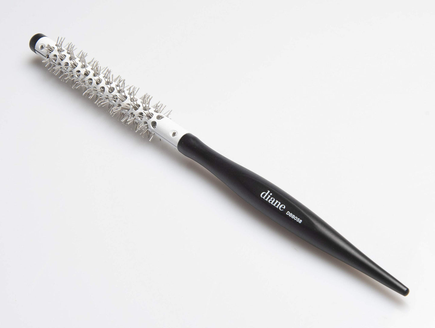 Diane Small Thermal Hair Brush for Blow Drying Curly Hair, Mini Round Wood Brush, 3/8"