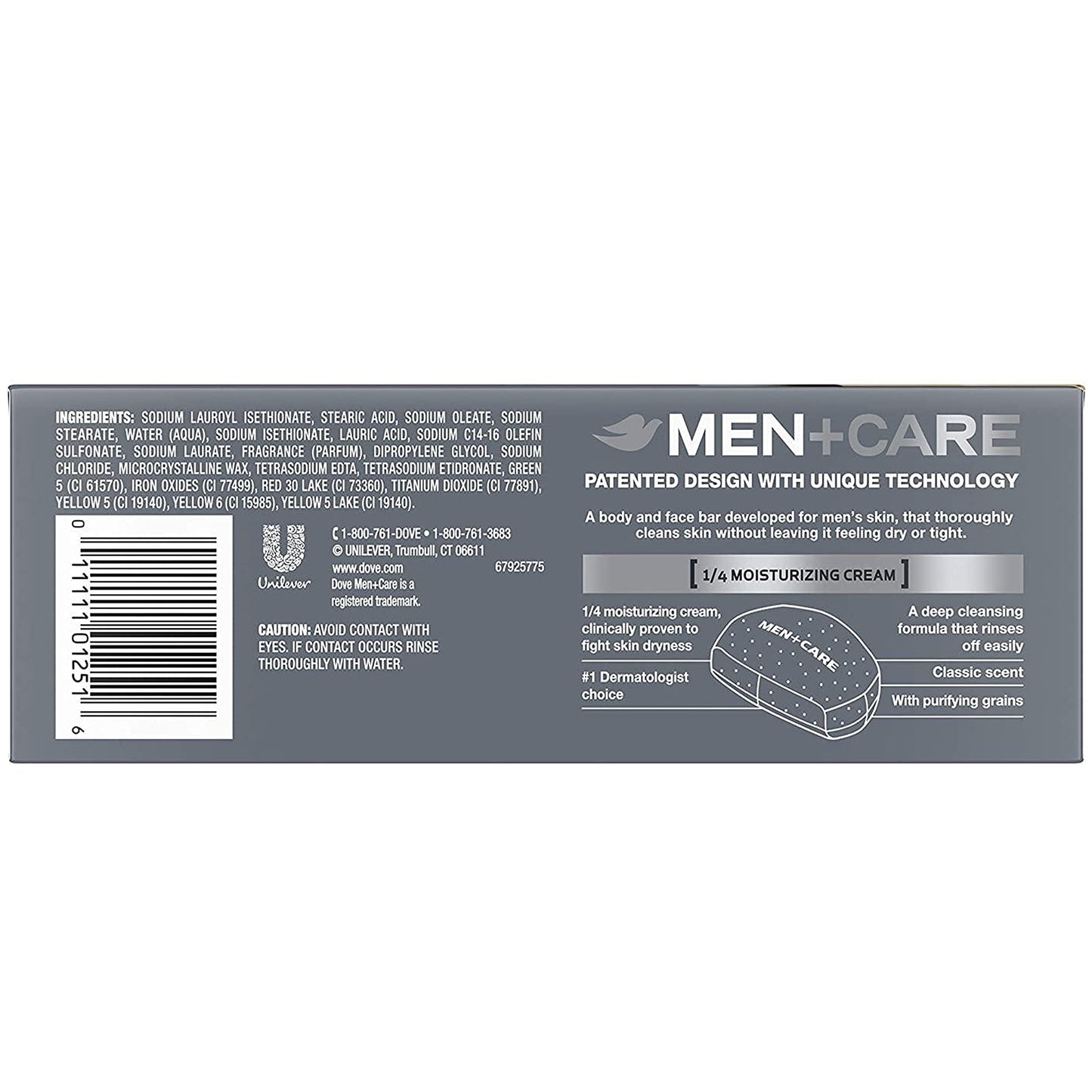 Dove Men+Care Men's Bar Soap More Moisturizing Than Bar Soap Deep Clean Soap Bar that Effectively Washes Away Bacteria, Nourishes Your Skin 3.75 oz 10