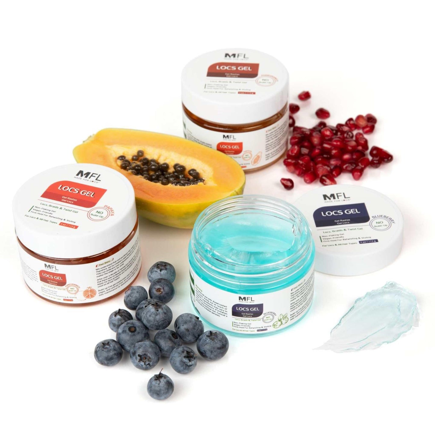 Made For Locs Retwisting Firm Hold Styling Pomade | Gel | 4 oz (Pomegranate)