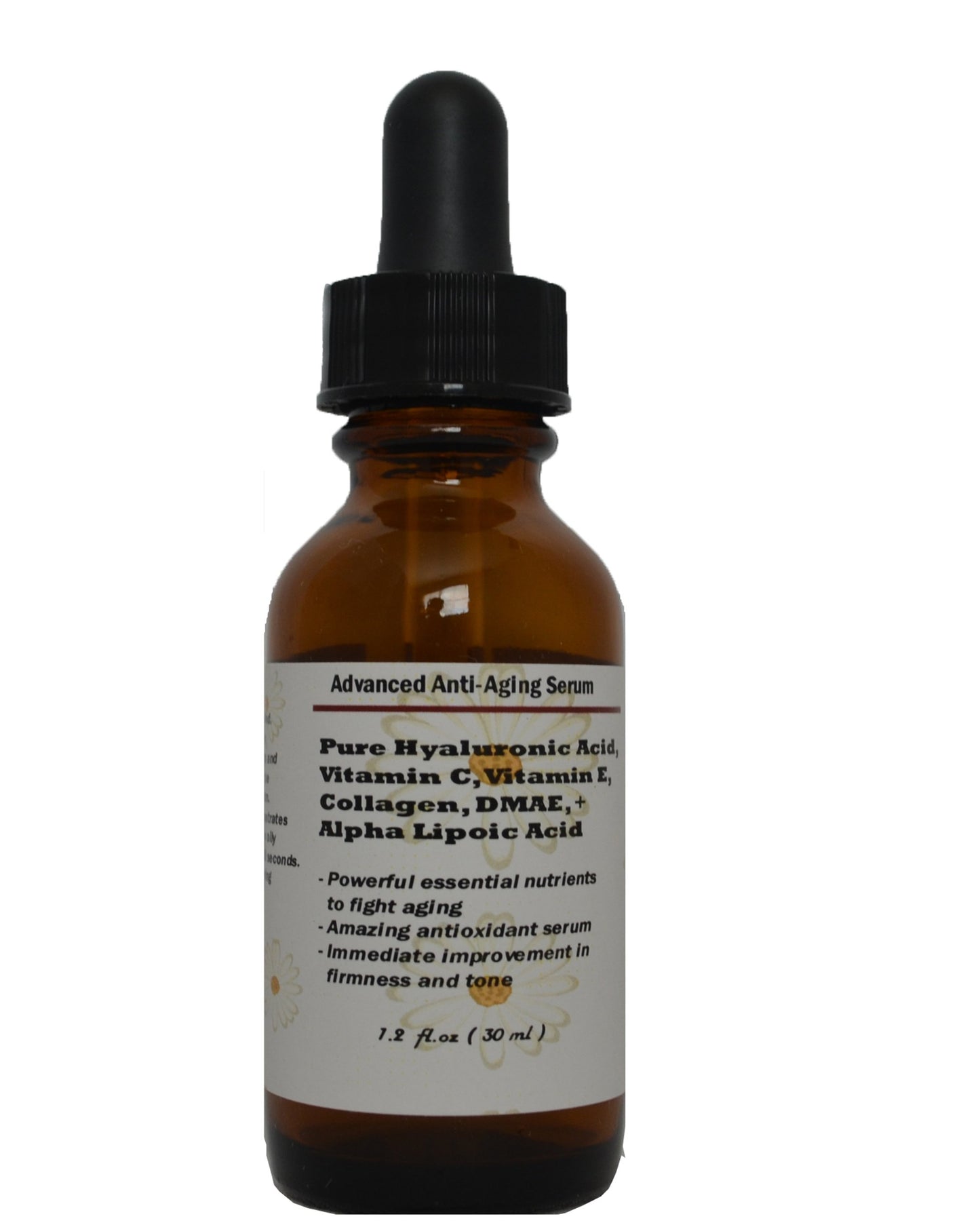 Advanced Anti-Aging Serum with Pure Hyaluronic Acid, Vitamin C, Vitamin E, Collagen, DMAE, and Alpha Lipoic Acid 1.2 oz Beauty & Personal Care JJ Labs Skin Solutions