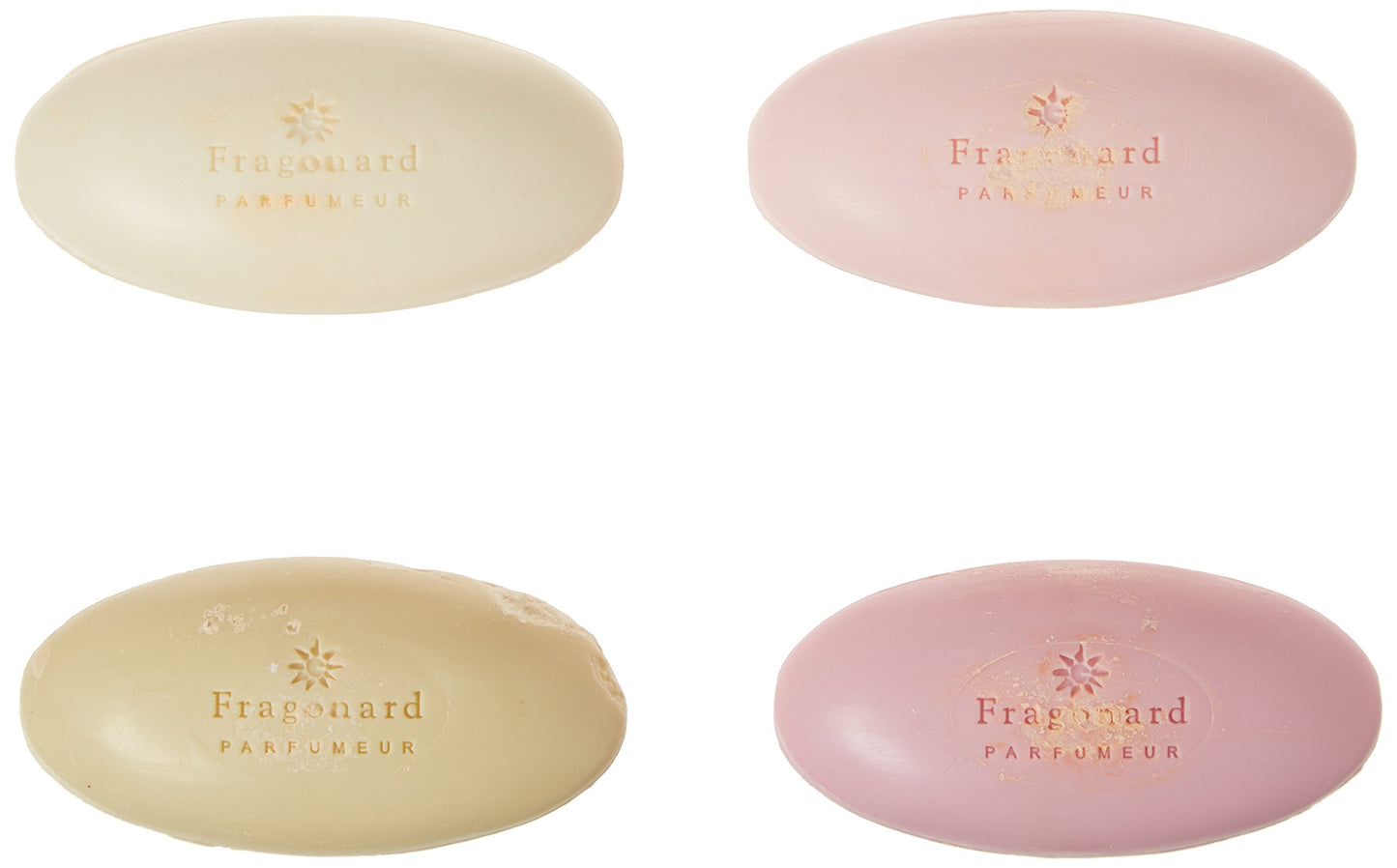 Fragonard - Fragonard Flower Gift Box of 4 Assorted Scented Soaps - pink, white, yellow, and purple