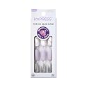 Kiss Impress No Glue Mani Press On Nails, Design, 'Climb Up', Gray, Medium Size, Almond Shape, Includes 30 Nails, Prep Pad, Instructions Sheet, 1 Beauty & Personal Care imPRESS
