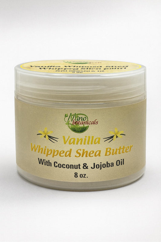 Mine Botanicals Vanilla Whipped Shea Butter with Coconut & Jojoba Oil 8oz