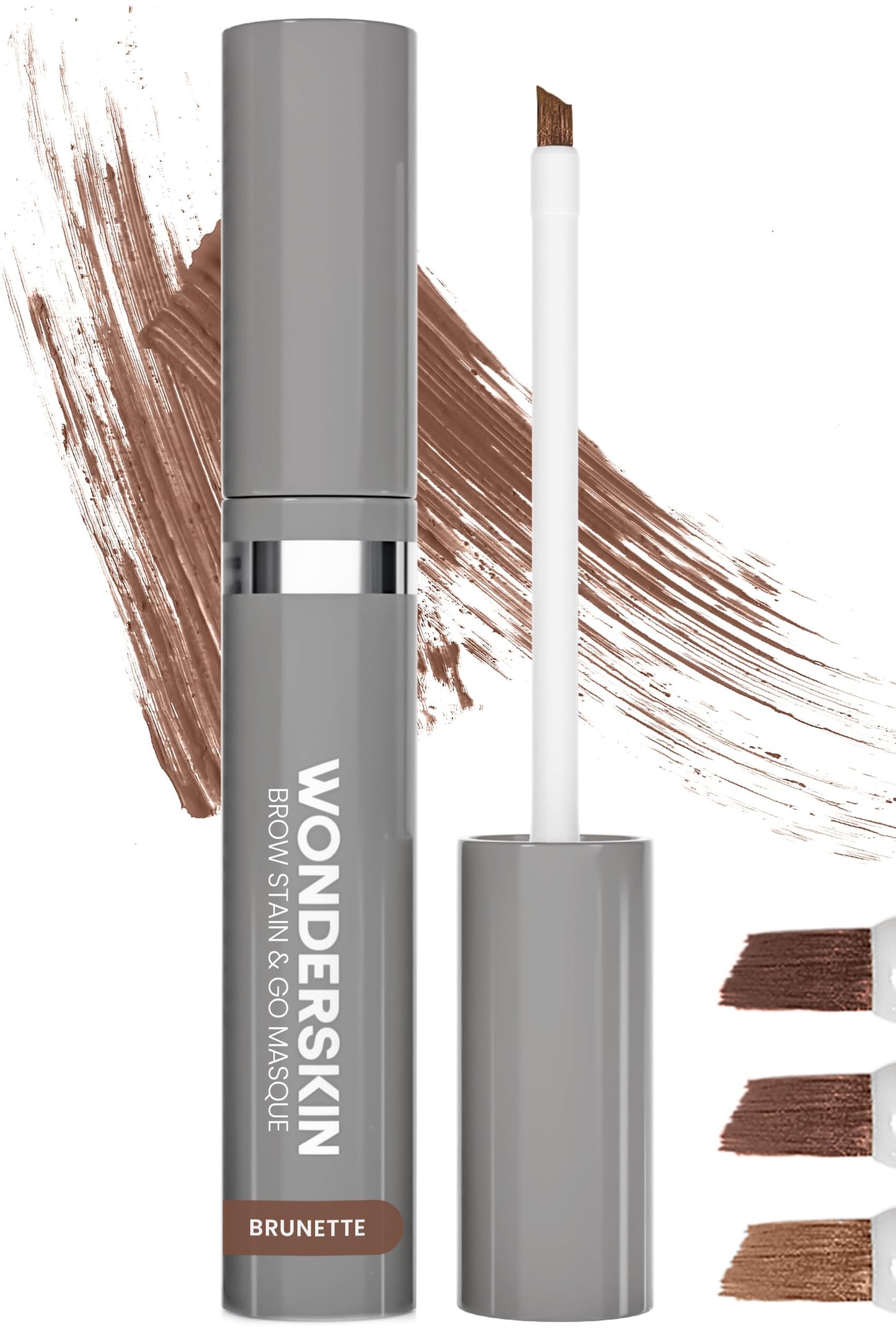 Wonderskin Wonder Blading Brow Stain & Go Masque - Long Lasting Eye Brow Tint, Transfer Proof and Smudge Proof Eyebrow Tint Stain (Brunette) Beauty and Personal Care Wonderskin Default Title