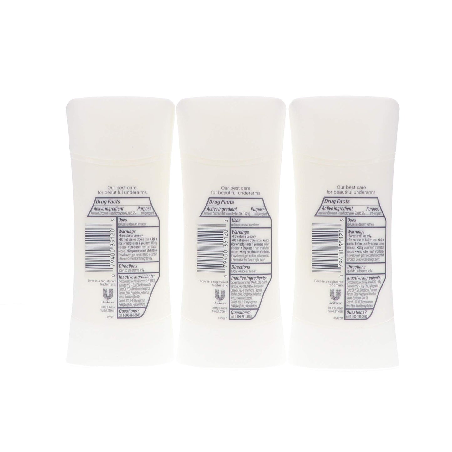 Dove Advanced Care Anti-Perspirant, Shea Butter 2.60 oz (Pack of 3) Beauty and Personal Care Dove