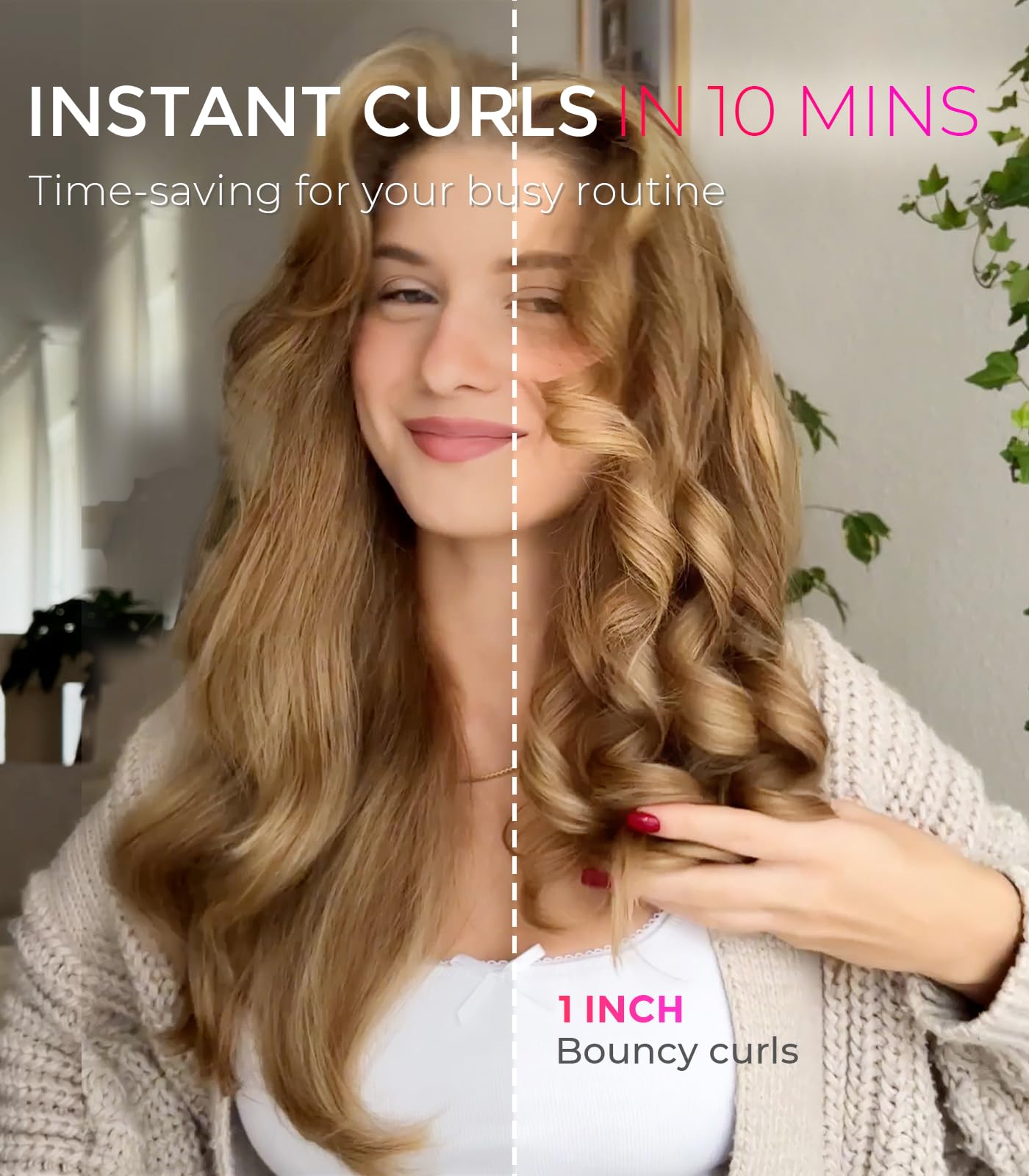 TYMO Automatic Rotating Curling Iron - TYMO CURLPRO Beach Waves Curling Wand, Portable Hair Curler, 500 Million Ionic, Dual Voltage & Lightweight Beauty and Personal Care TYMO