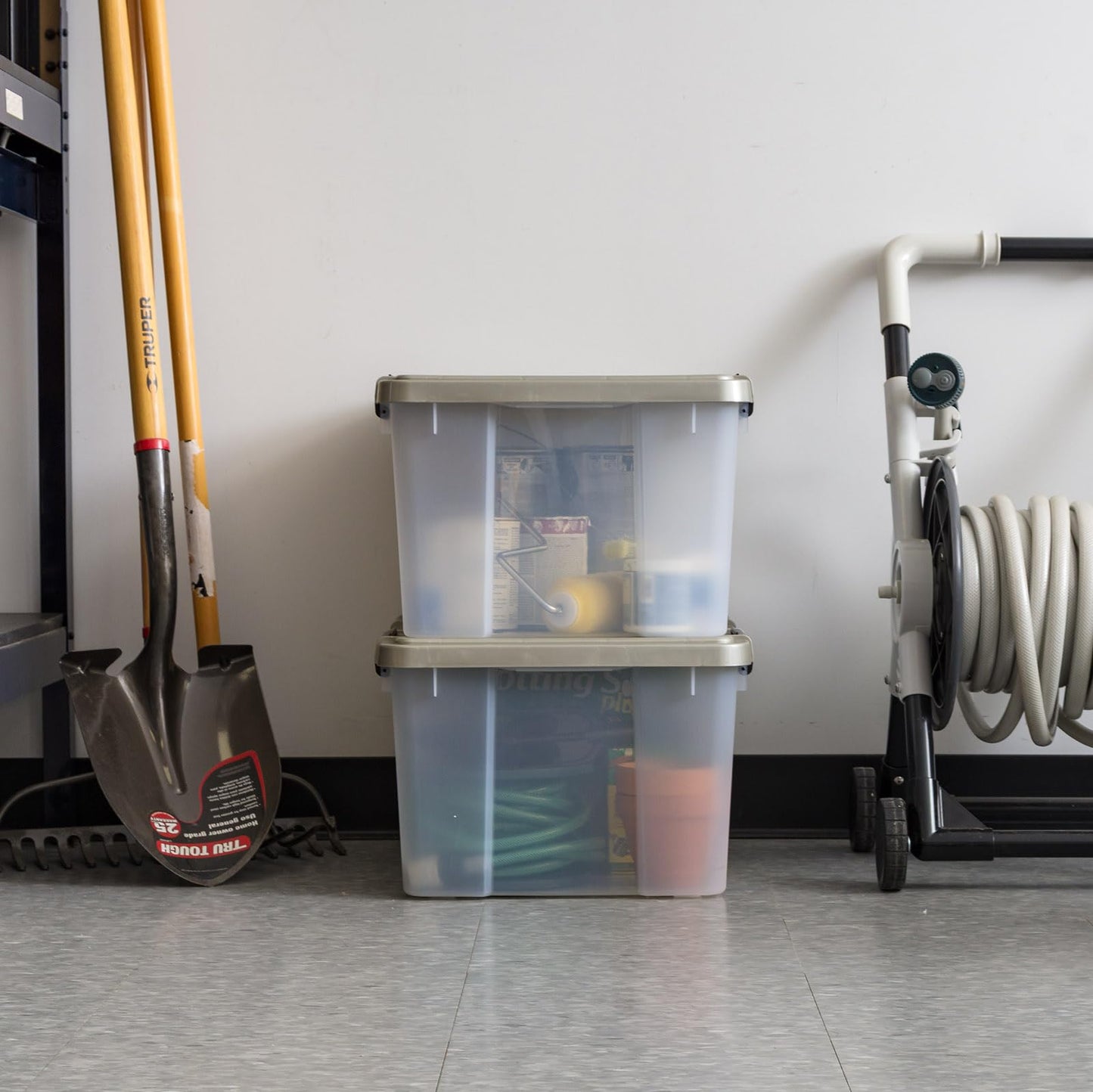 IRIS USA 44 Qt Storage Bins with Gasket Seal Lid, 2 Pack - BPA-Free, Heavy Duty Moving Containers Tight Latch, Weather Proof Tote, WEATHERPRO…