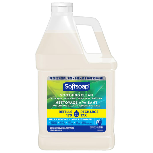 Softsoap Liquid Hand Soap Refill, Soothing Clean, Aloe Vera Fresh Scent - 1 gallon Beauty & Personal Care Softsoap