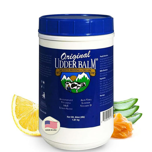 Original Udder Balm Refill Tub - Made in USA - Extra Thick Udder Cream & Hand Balm for Dry Skin, Cracked Heels, Rough Hands - Deep Moisture Heel Cream