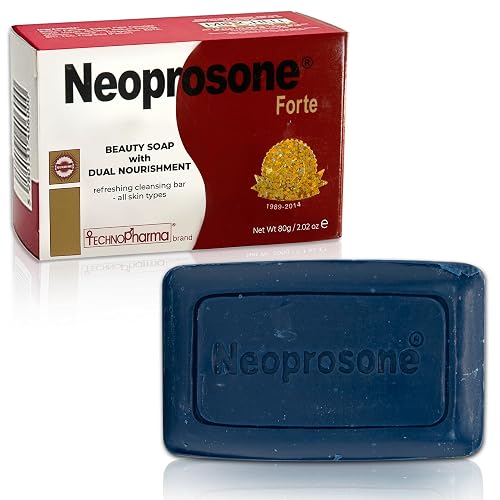 Neoprosone, Skin Brightening Soap | 2.02 oz / 80 g | Hyperpigmentation Soap, Fade Dark Spots on: Body, Knees, Face, Armpits | with Glycerin (2.82