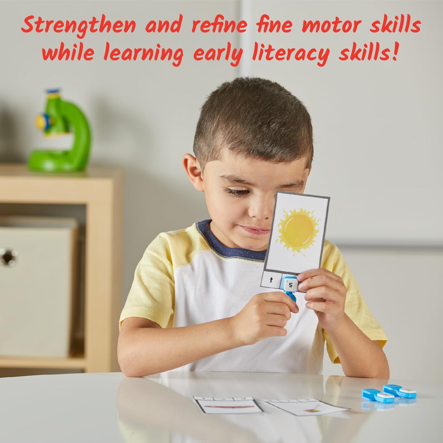 hand2mind Learn My Letters Fine Motor Clips – Alphabet Learning Toy for Toddlers & Preschoolers, Pincer Grasp Activity & Reading Manipulative