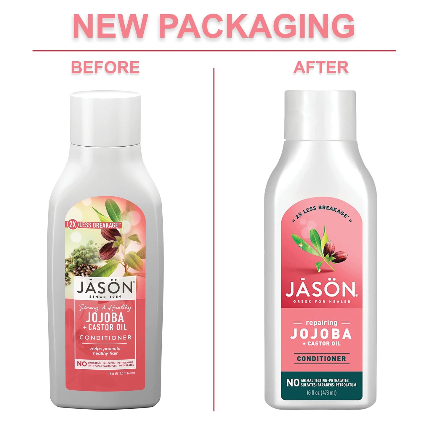 Jason Conditioner, Long & Strong Jojoba, 16 Oz