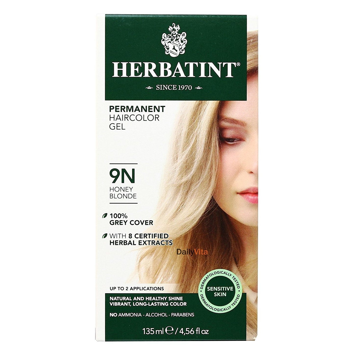 Permanent Herbal Haircolor Gel; Honey Blonde