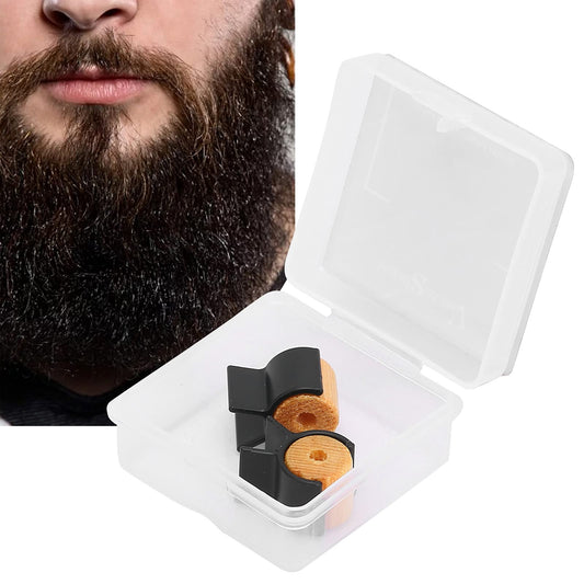 Mustache Training Wheel, 1 Pair Wood Gel Handlebar Mustache Training Mustache Shaping Wheel Beards Template Shaping Tools Mustache Styling Father Boy Beauty and Personal Care YUYTE