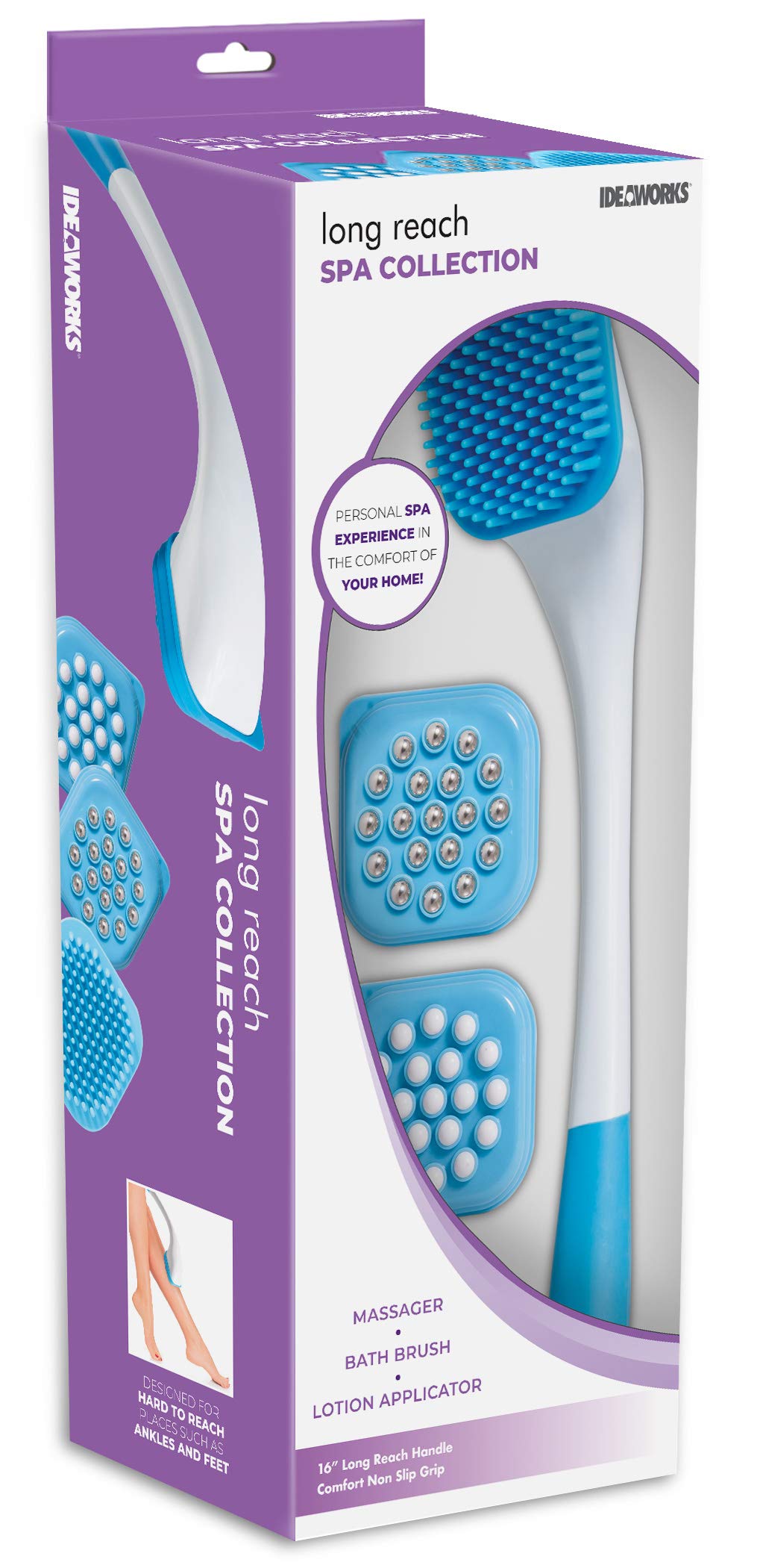 Long Reach Spa Collection Set One Color One Size Beauty and Personal Care IdeaWorks