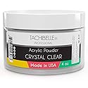 Tachibelle Professional Acrylic Nail System Acrylic Powder, 4 oz. Made in USA. Used in Professional Salons. (Crystal Clear 4oz)