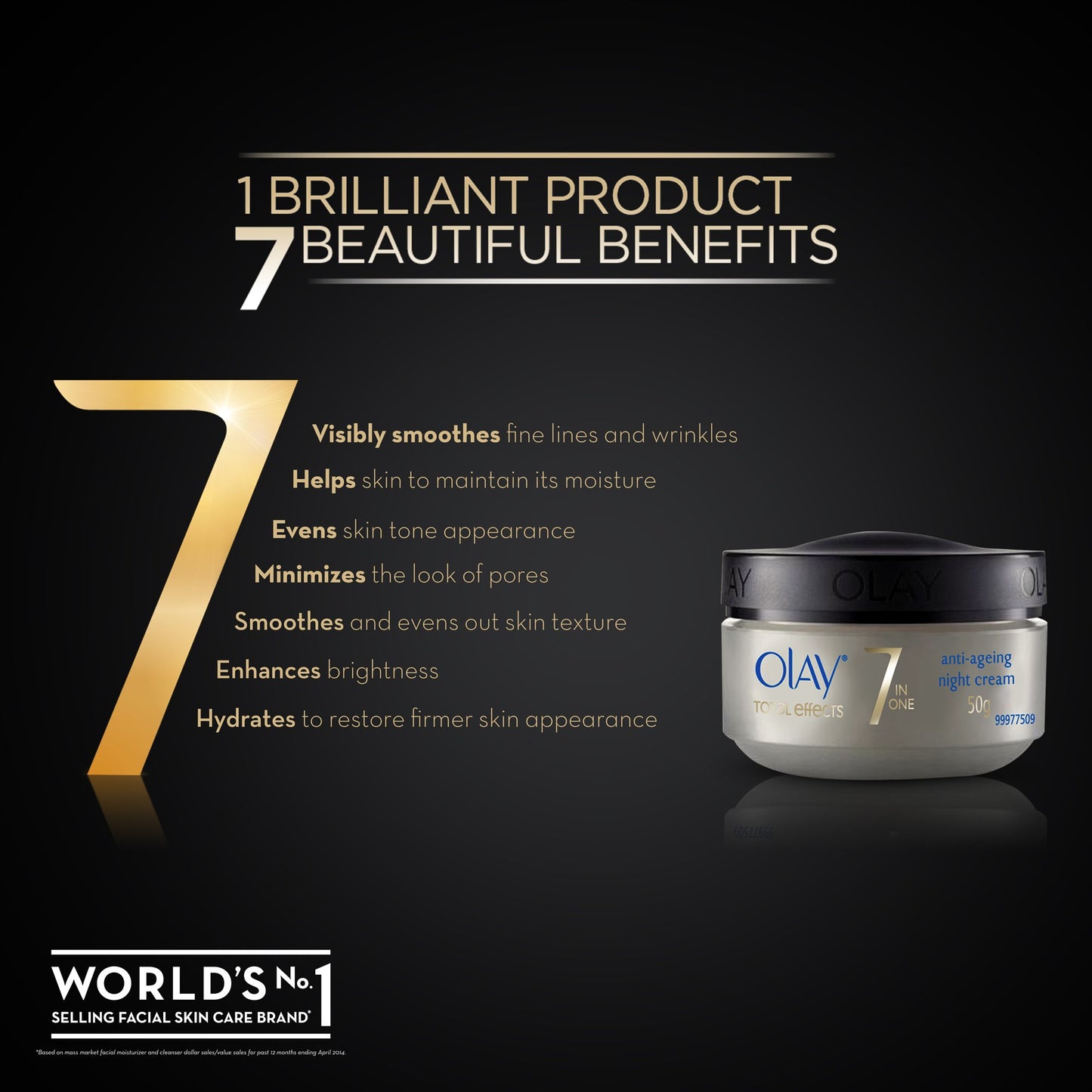 Olay Total Effects 7 in One Anti-Ageing night cream 50g