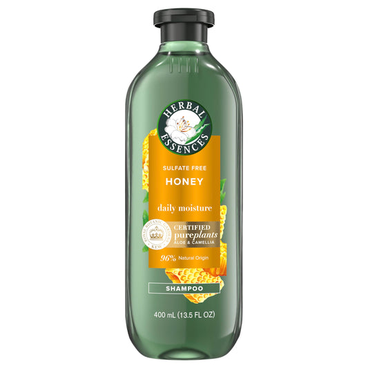 Herbal Essences Shampoo, 13.5 Fl Oz, Honey Daily Moisture, Sulfate Free, Nourishes, with Certified Camellia Oil and Aloe Vera, For All Hair Types Beauty & Personal Care Herbal Essences