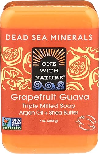 One With Nature Dead Sea Minerals Bar Soap Grapefruit Guava - 7 oz
