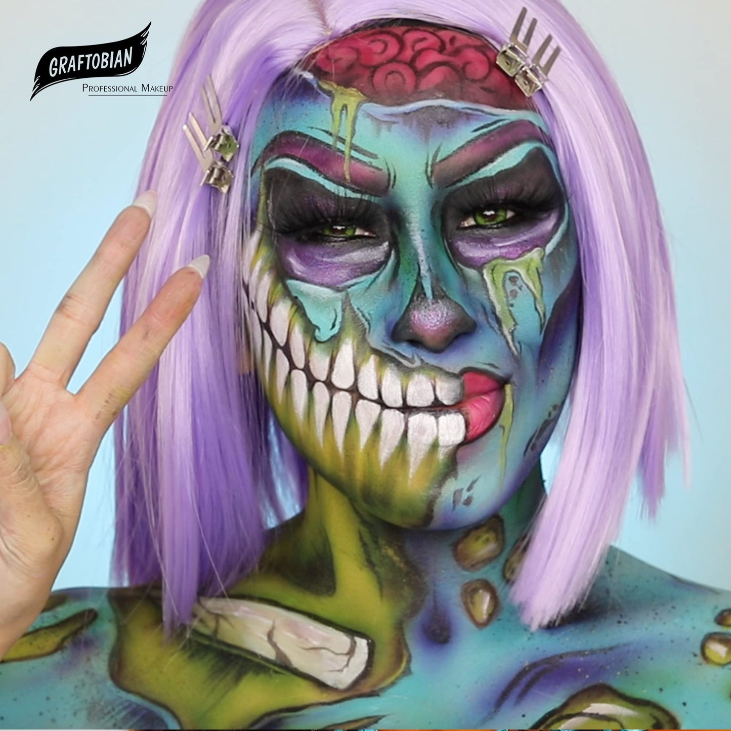 Graftobian Makeup ProPaint Face & Body Paint - Face Painting Set 5oz - Halloween Makeup - Costume Makeup for Adults - Body Paints for Adults - Face