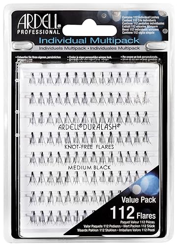 Ardell False Eyelashes Multipack Knot-Free Individuals Medium Black, 1-Pack