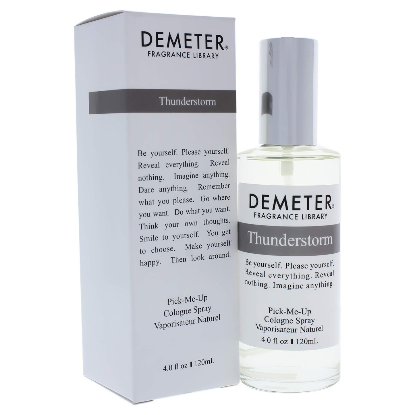 Demeter Cologne Spray for Unisex, Thunderstorm, 4 Ounce