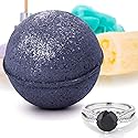 Bauble Bomb's Midnight Sapphire Jewelry Surprise Deluxe X Large 9 oz Bath Bomb Fizzies Made in USA, Cruelty Free! Ring Size 06
