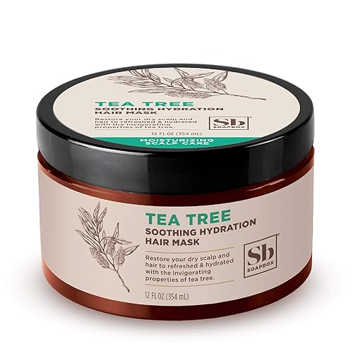 Soapbox Hair Mask, Tea Tree Deep Conditioner - Soothing Hydration for Dry, Damaged or Frizzy Hair (12oz)