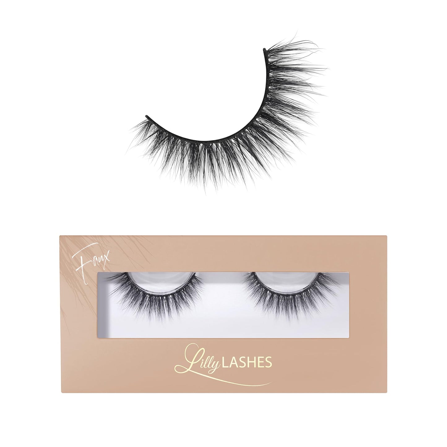 Lilly Lashes Everyday Bare it All Natural Lashes, Faux Mink Natural Eyelashes, False Eyelashes Everyday Use, Cat Eye Lashes, Individual Lashes