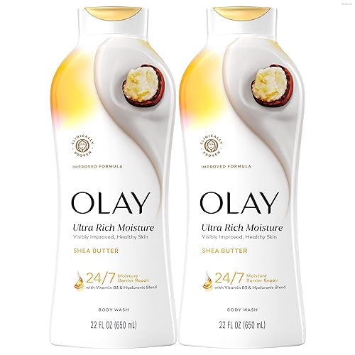 Olay Body Wash for Women, Ultra Moisture, 24/7 Moisture Barrier Repair, Hydrating Formula for Healthy Soft Skin, Vitamin B3 & Hyaluronic Blend, All