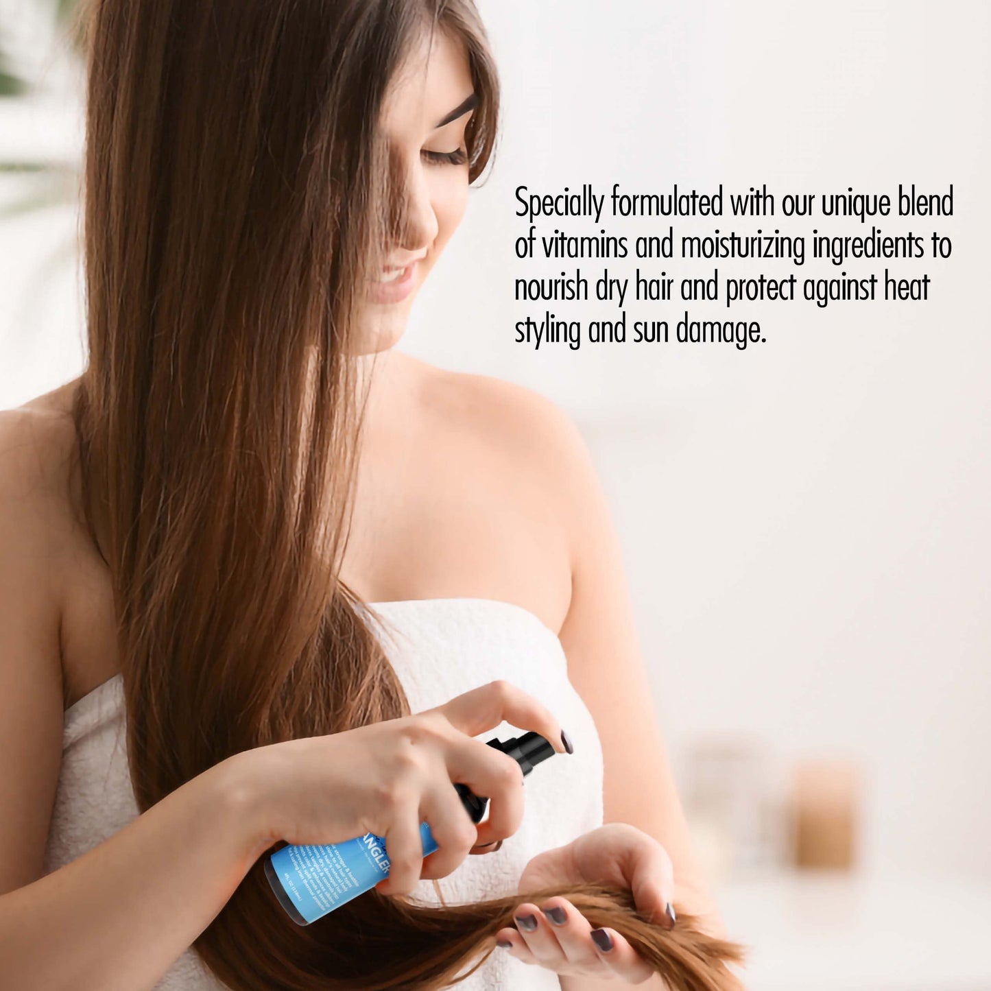Vital Nurture Hydrate Leave-In Detangler - Adds Instant Shine to Dry and Damaged Hair - Anti-Frizz Detangling Spray with Argan Oil and Aloe Vera