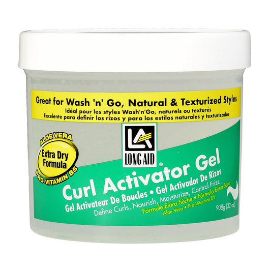 AmPro Long-Aid Activator Gel - Enriched with Aloe Vera, Protein, and Vitamin B Complex - Brings Essential Moisture to Strands - Defines Your Natural