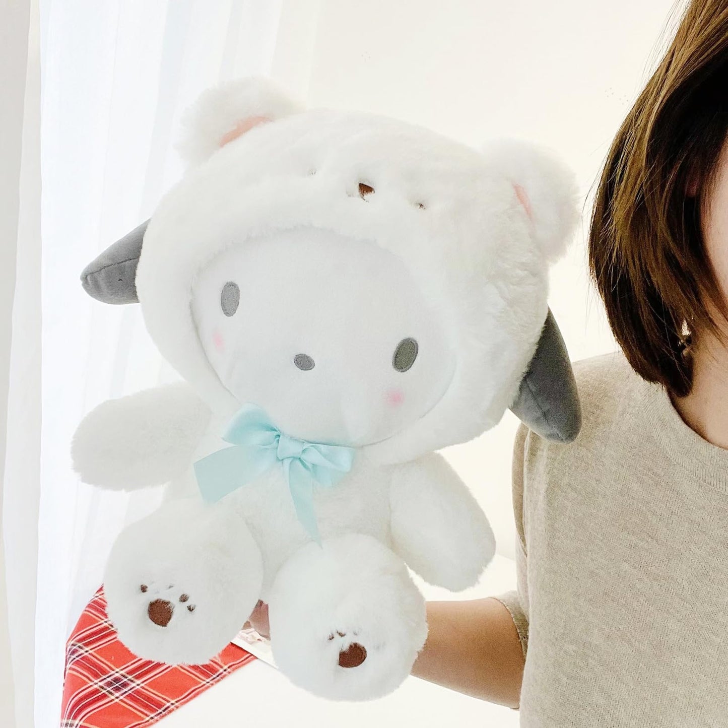 MJJAOQYF Cartoon Kawaii White Bear Cross-Dressing Series Plush,Soft Plush Doll Cute Soft Toys, Plush Pillow Stuffed Animals Toy Birthday Gifts for…