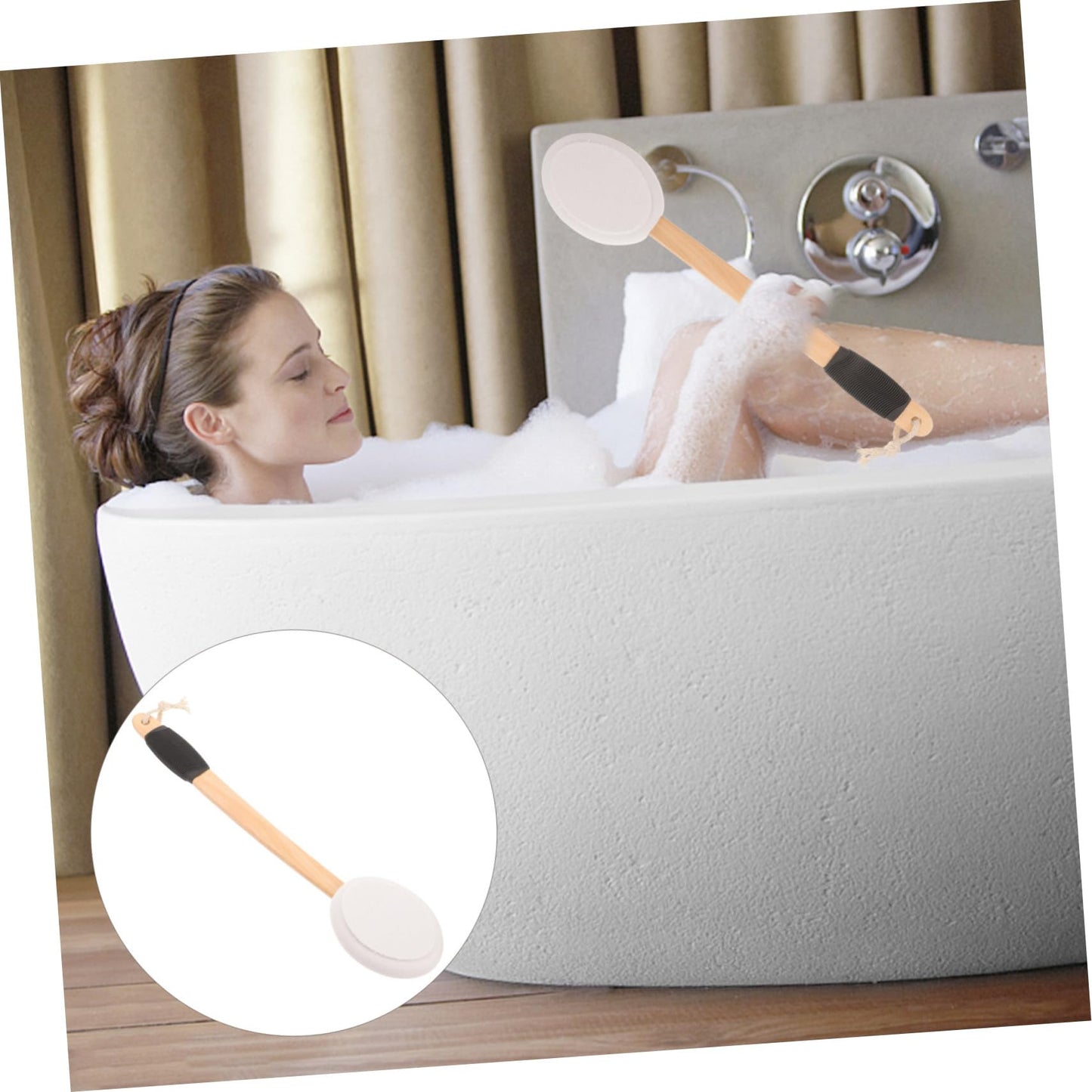 PartyKindom Long Handle Back Scrubber for Shower Ergonomic with Non Slip Grip Durable Exfoliating Bath Brush for Easy Cleaning and Back Massage Men Beauty and Personal Care PartyKindom