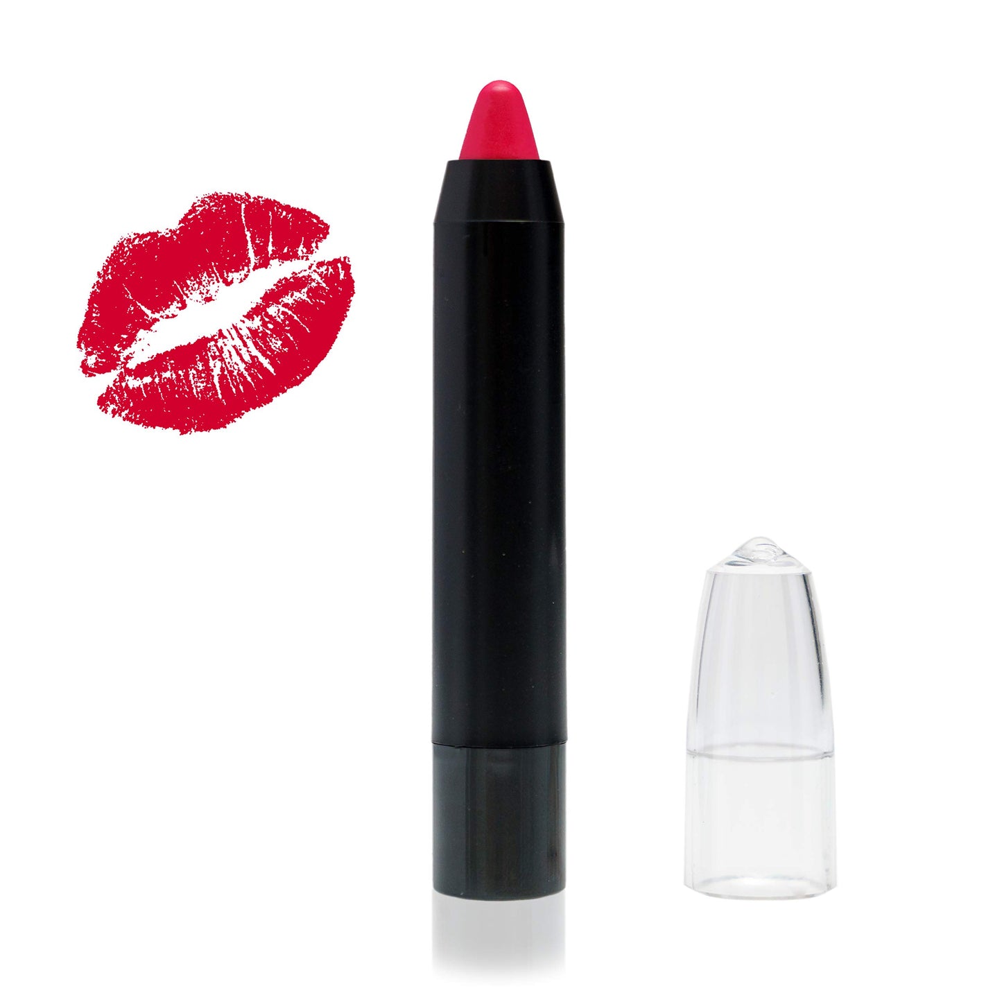 Natural Lipstick Crayon Pencil for Women High Pigment Tints, Cruelty Free, Organic Lipstick Made in USA, Safe, Nontoxic Lip Care Cosmetics (Raspberry)