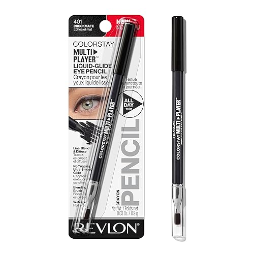 REVLON ColorStay Multiplayer Liquid-Glide Eye Pencil, Multi-Use Makeup With Blending Brush, Blends Then Sets, Creamy Texture, Waterproof