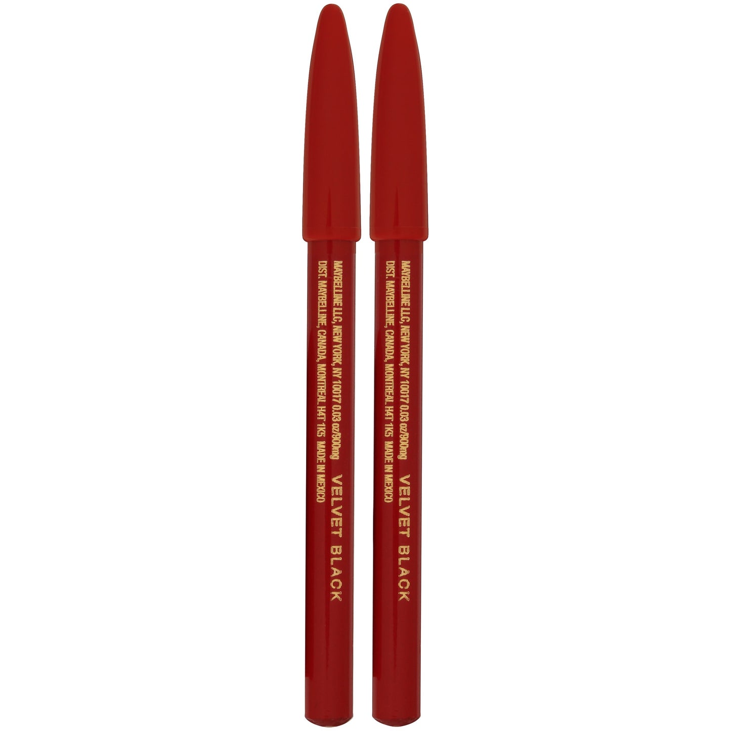 Maybelline Expert Eyes Twin Brow & Eye Pencils Velvet Black .06 Oz