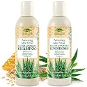 Eczema & Psoriasis Shampoo & Conditioner Set For Men & Women (2 Pack)-Aloe Vera & Manuka Honey for Gentle Itchy, Dry Scalp Treatment-Dandruff