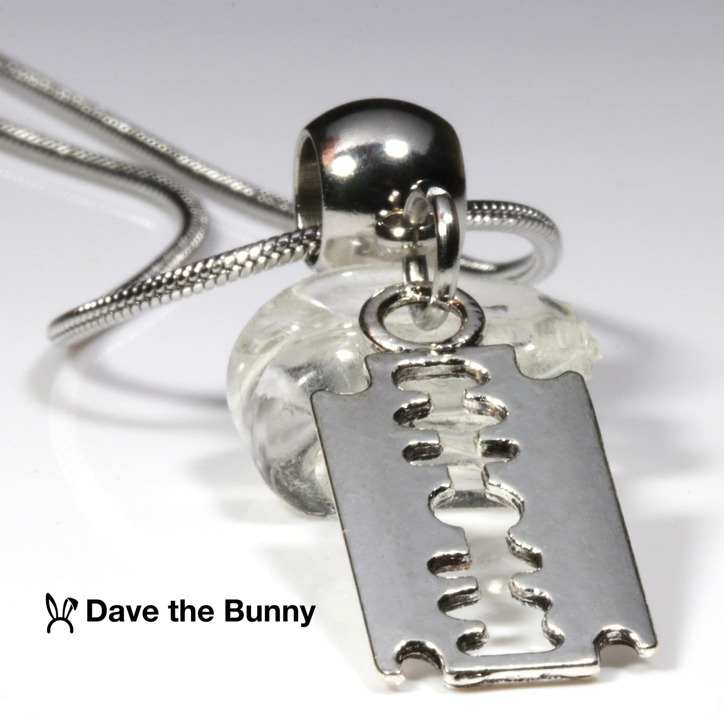 Razor Blade Necklace for Men and Women - A Great Punk Rock Necklace for Men or Punk Necklaces for Women or an Emo Necklace for Men and Emo Accessories Beauty and Personal Care Dave The Bunny