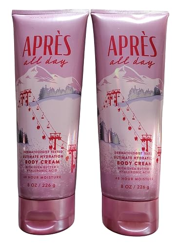 Bath & Body Works Après All Day Ultimate Hydration Body Cream 8 Ounces Pack of 2