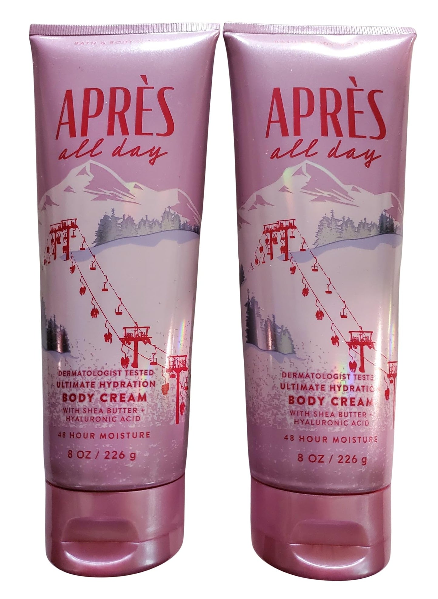 Bath & Body Works Après All Day Ultimate Hydration Body Cream 8 Ounces Pack of 2