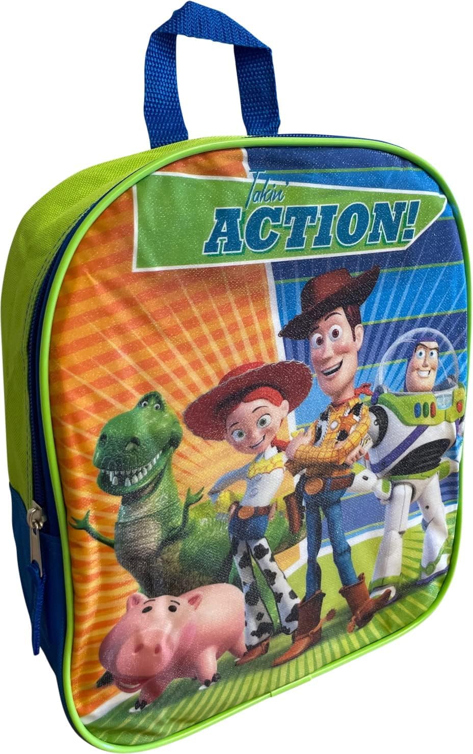 Fast Forward Toy Story ''Action'' 11'' Mini Backpack (Blue-Green)