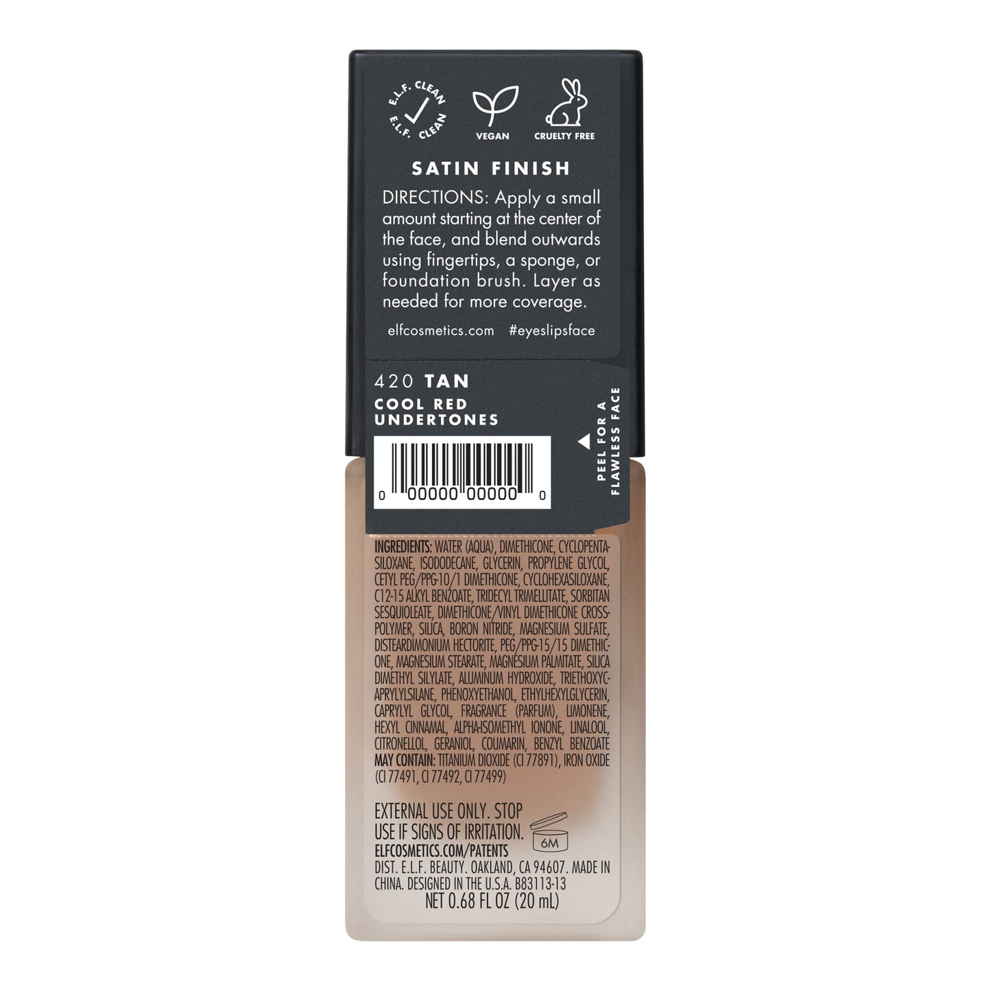 e.l.f. Studio Flawless Finish Foundation Buff, 0.68 Ounce