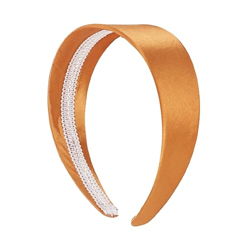 Motique Accessories Copper 2 Inch Wide Satin Headband