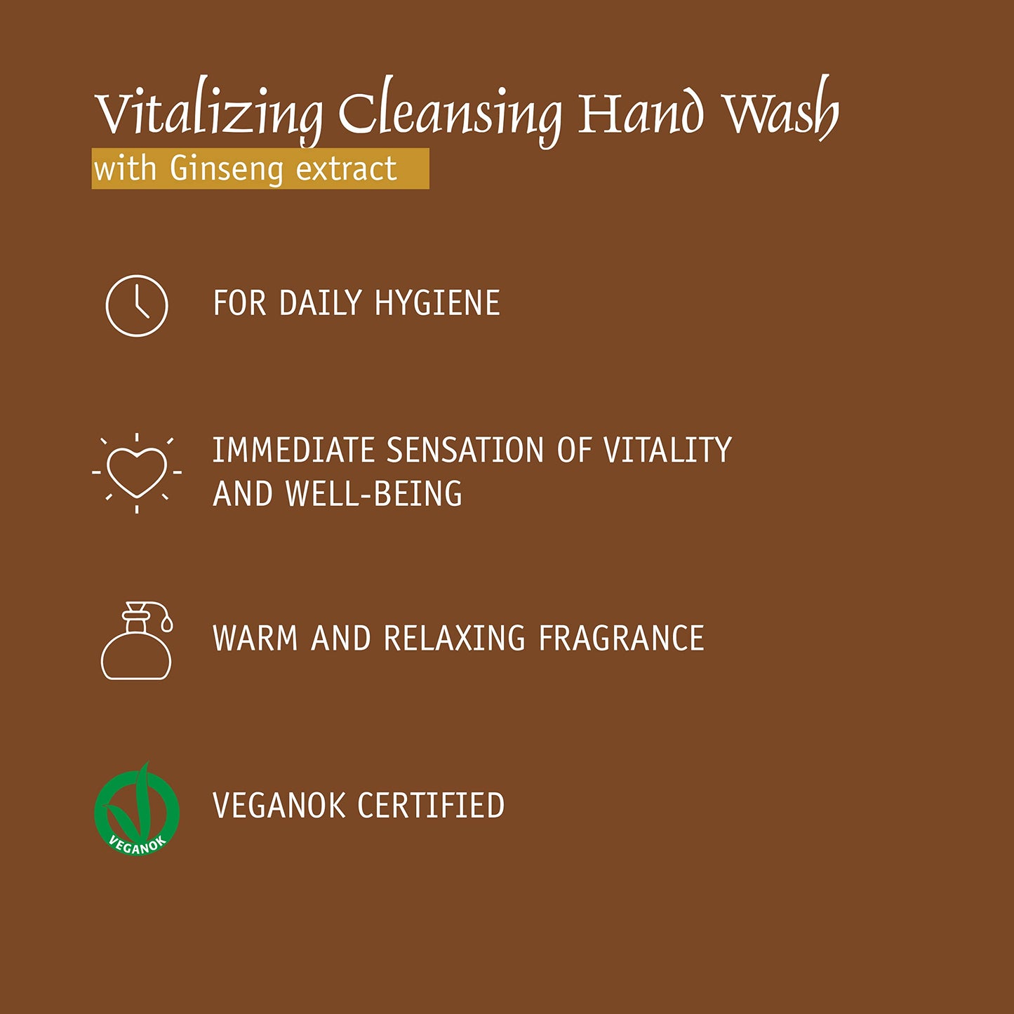 Prija Vitalising Hand Wash with Ginseng Extract Gently Cleanses Hands, Moisturizing Liquid Hand Soap, Vegan Friendly with Energizing Fragrance 3 x