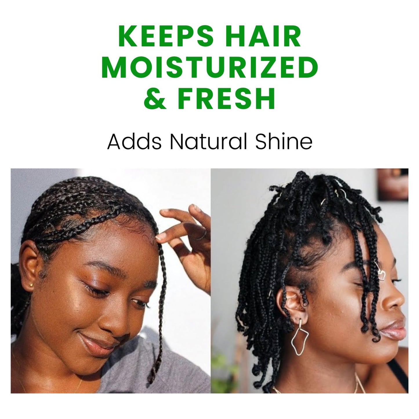 The Roots Naturelle Braid Sheen Braid Spray | 12 Fl Oz | Leave-in Conditioner with Shea Butter | Enriched with Vitamins and Essential Oils |