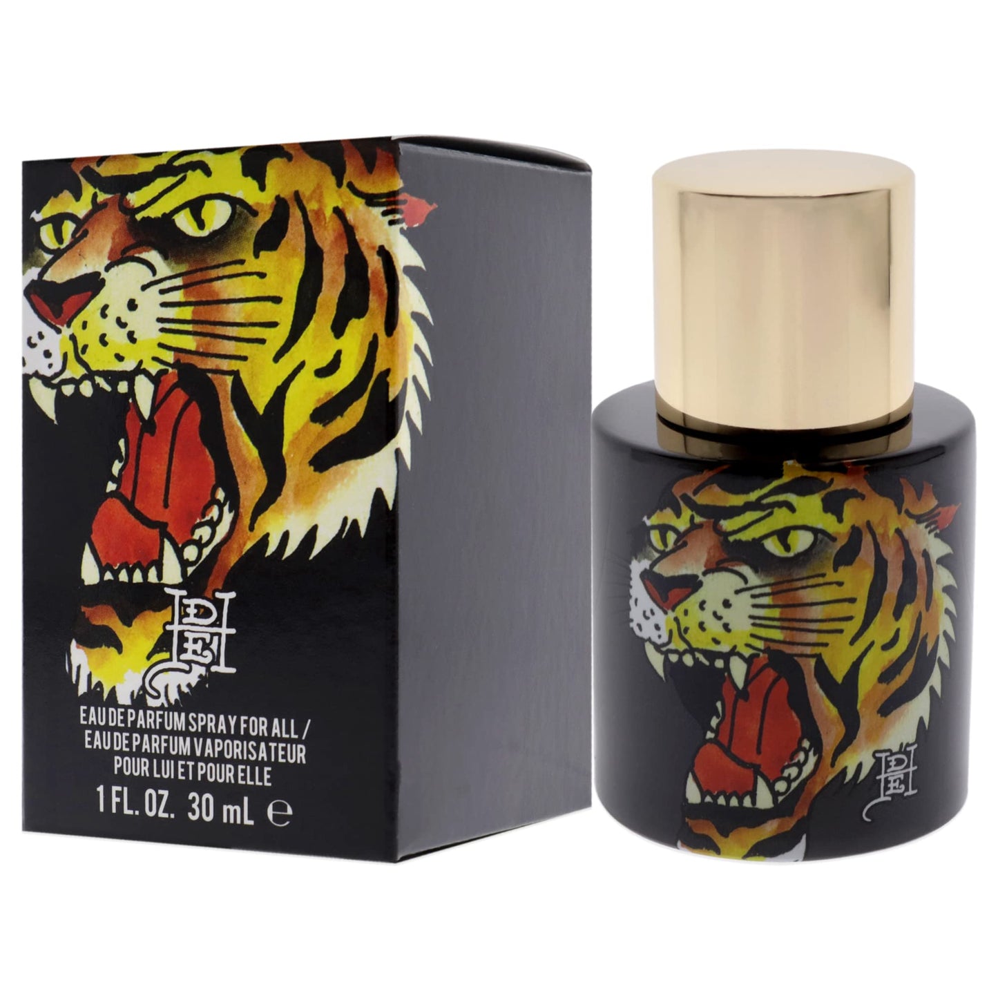 Ed Hardy Tiger Ink Unisex Fragrance for Men & Women, Eau de Parfum Spray, 1.0 fl. oz